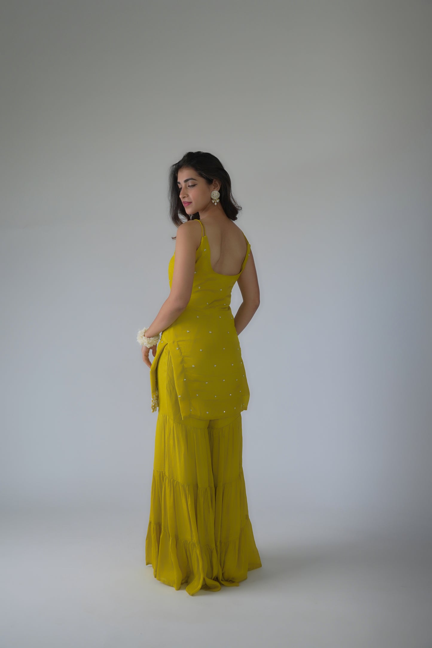 Hand-work sharara-kurta