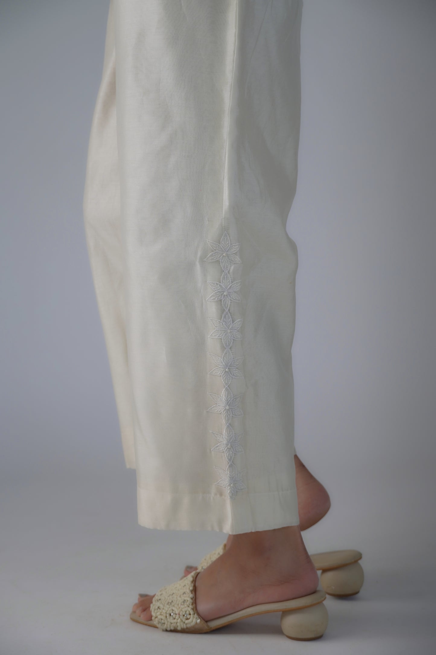 Off-white bird embroidery co-ord