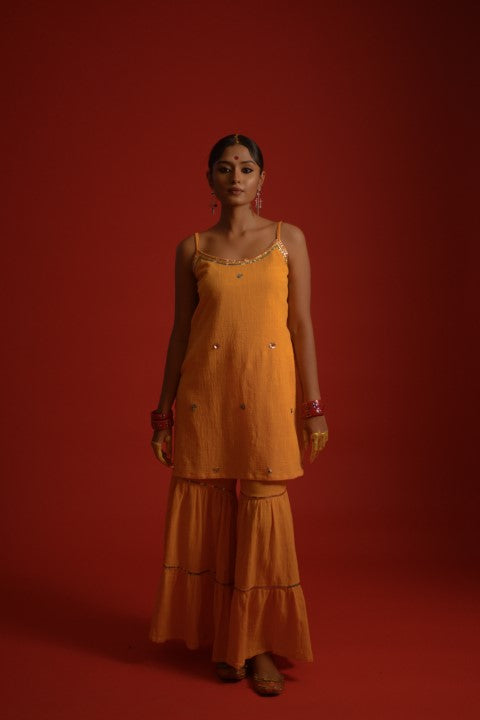 Organic cotton sharara-kurta
