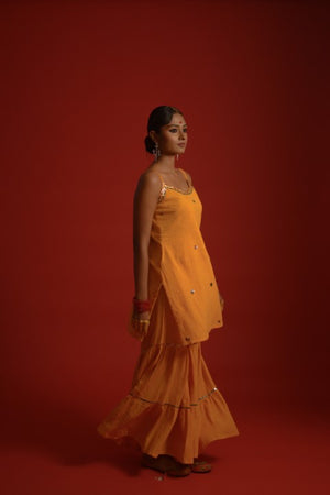 Organic cotton sharara-kurta