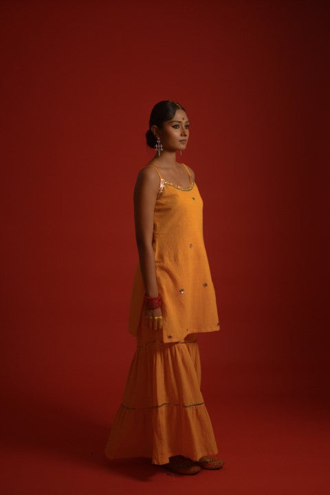 Organic cotton sharara-kurta