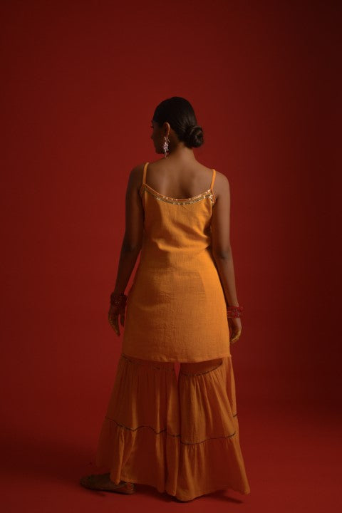 Organic cotton sharara-kurta