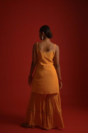 Organic cotton sharara-kurta
