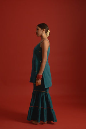 Organic cotton sharara-kurta