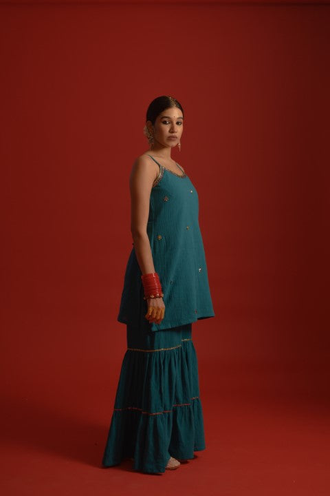 Organic cotton sharara-kurta