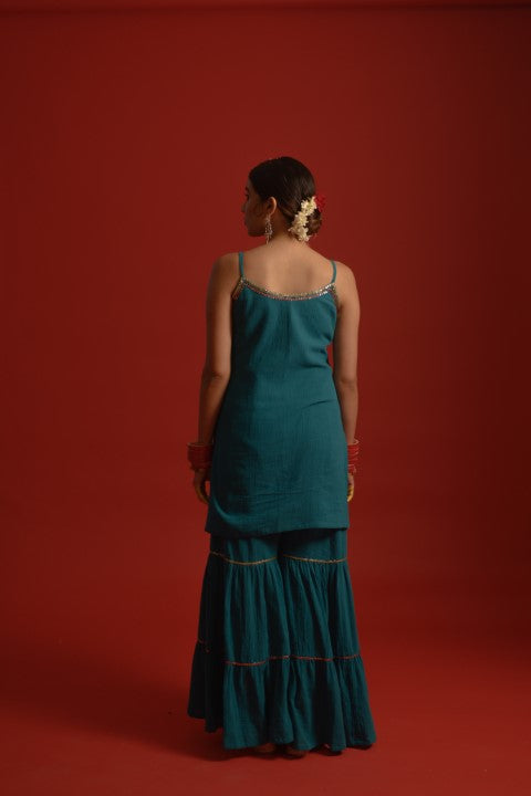 Organic cotton sharara-kurta