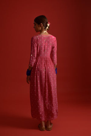 Bandhani Tie Up Jacket With Inner
