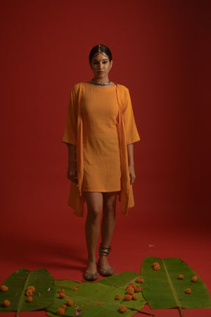 organic inner dress with jacket