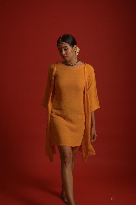 organic inner dress with jacket