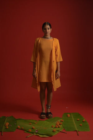 organic inner dress with jacket