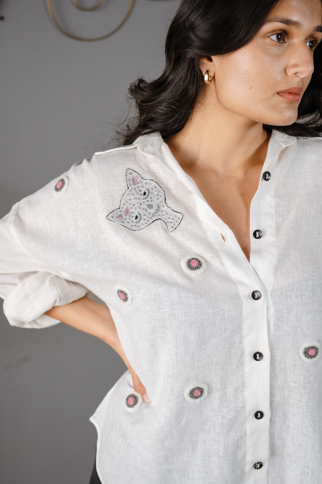 Cat Patch Shirt