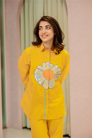 Sunflower Embroidered Co-ord set