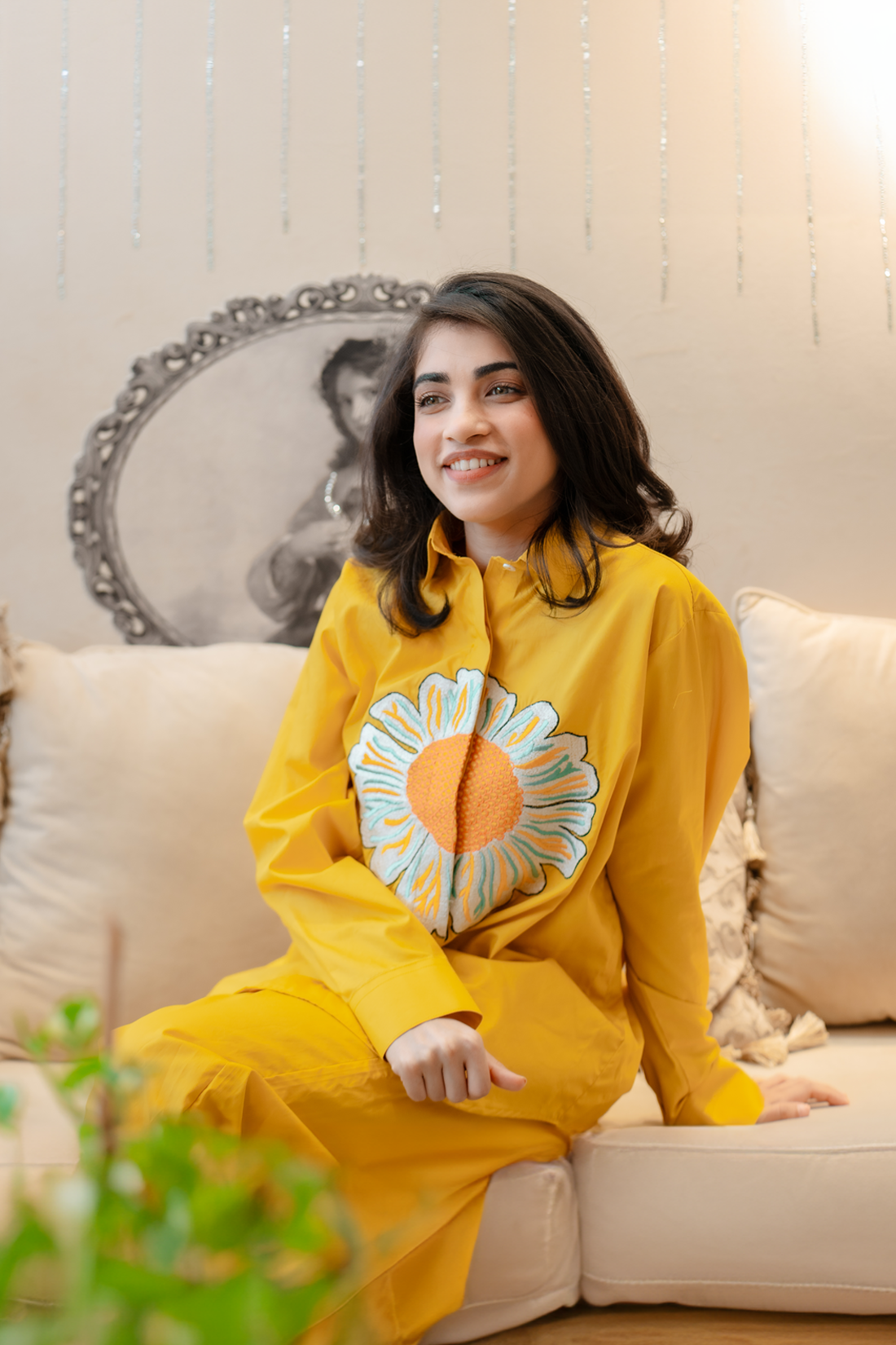 Sunflower Embroidered Co-ord set