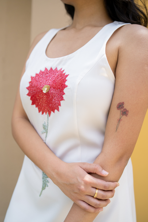 Scuba Flower Work Dress