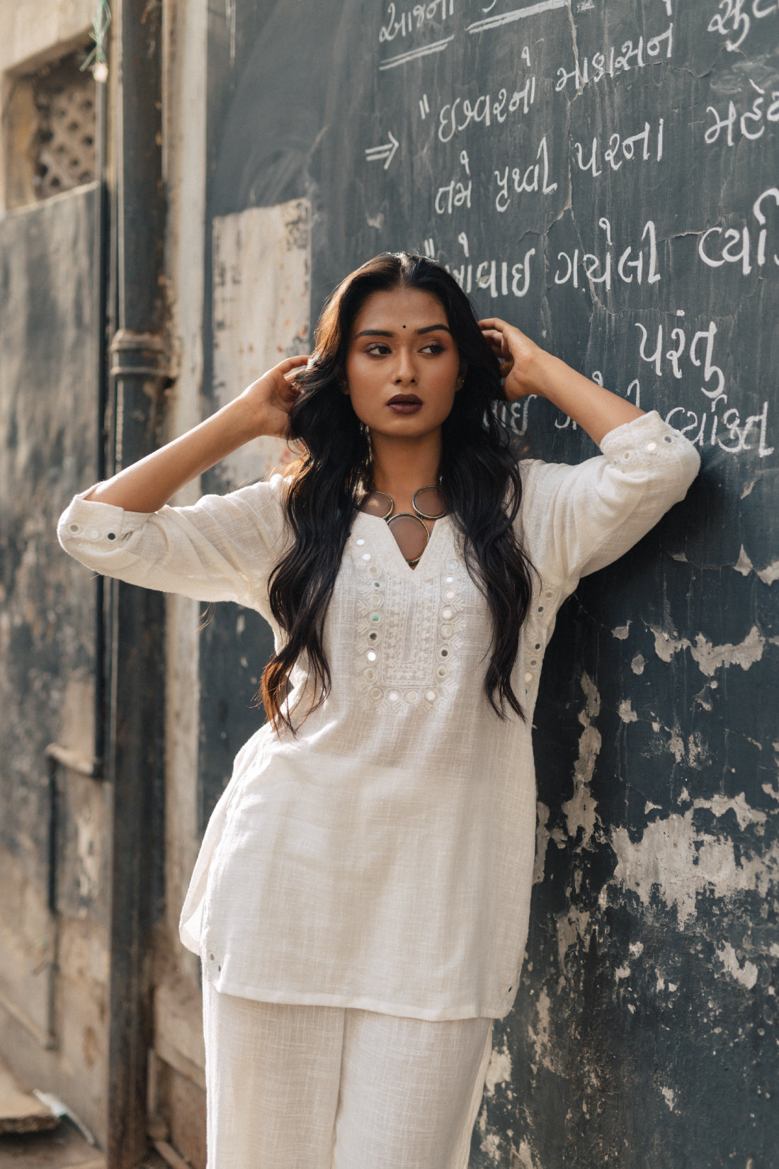 Aari & Mirror Work Co-Ord Set