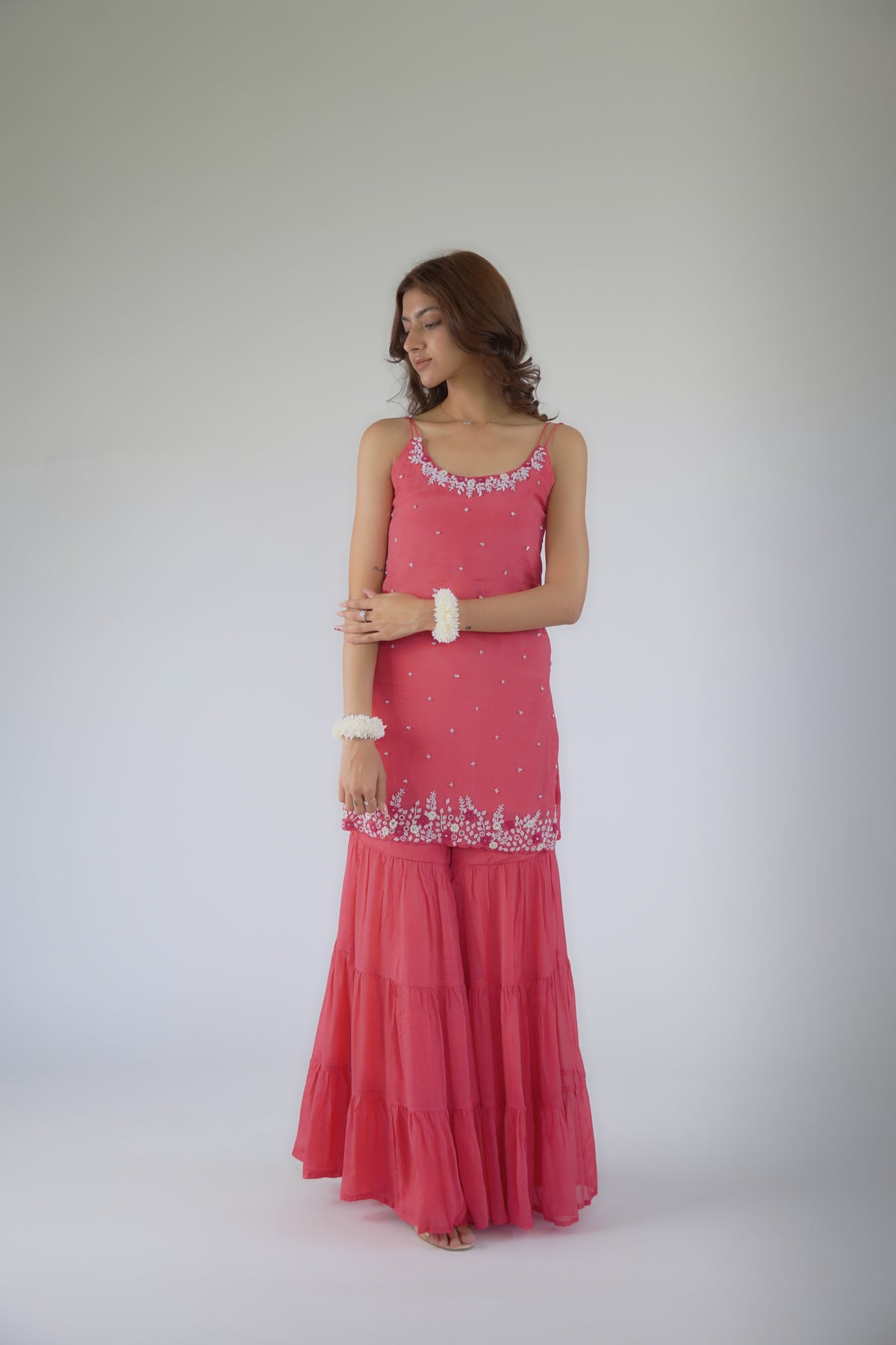 Hand-work sharara-kurta
