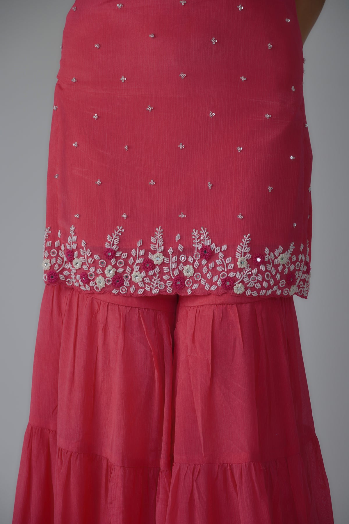 Hand-work sharara-kurta