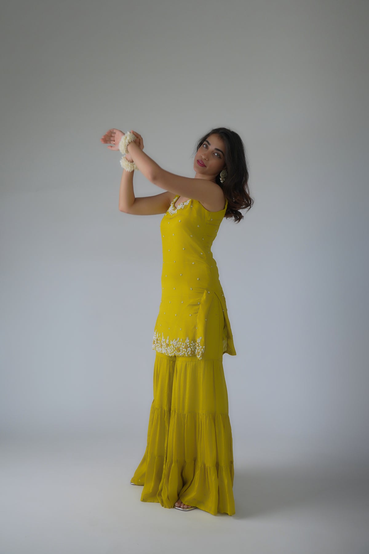Hand-work sharara-kurta