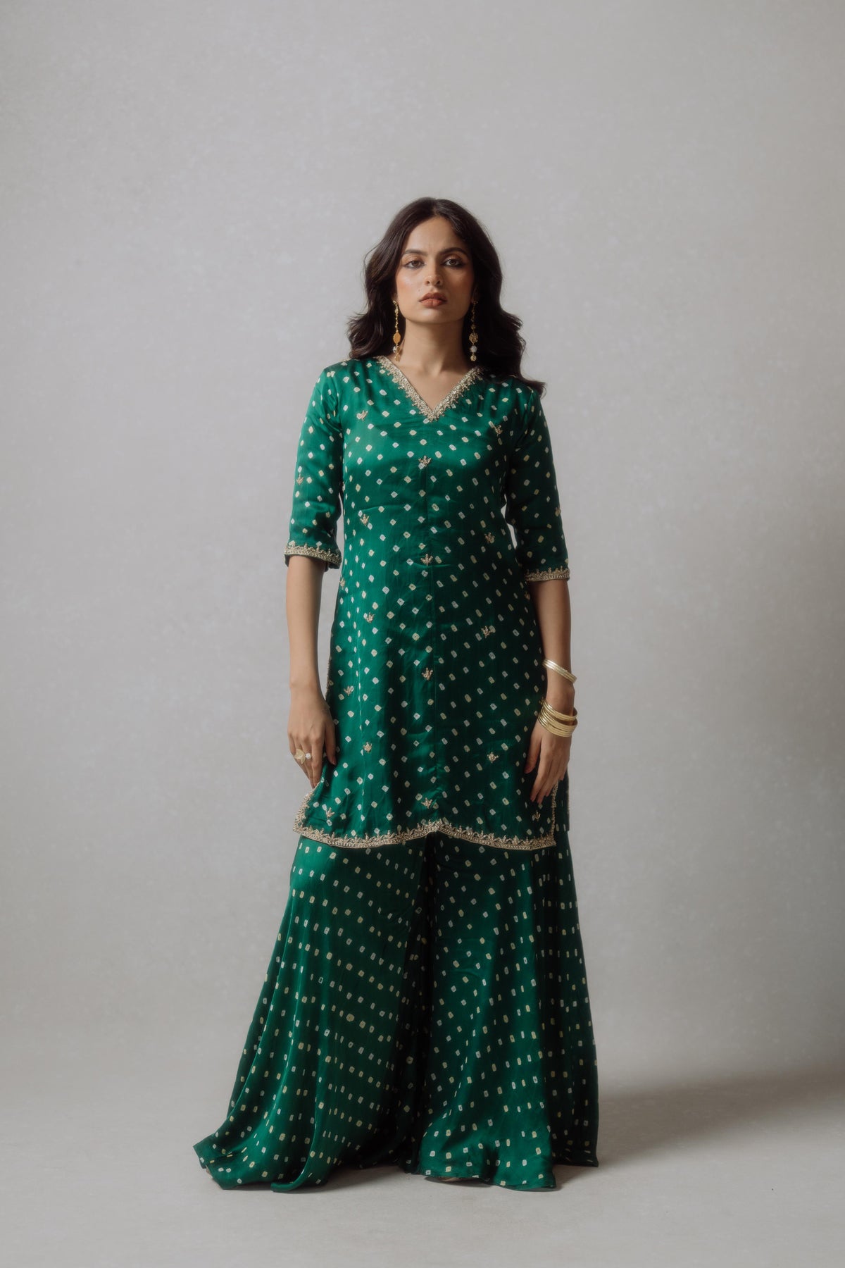 Bandhani Short Top & Palazzo