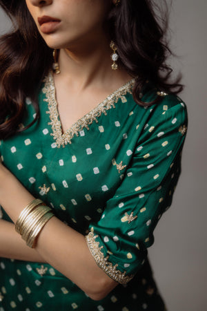 Bandhani Short Top & Palazzo