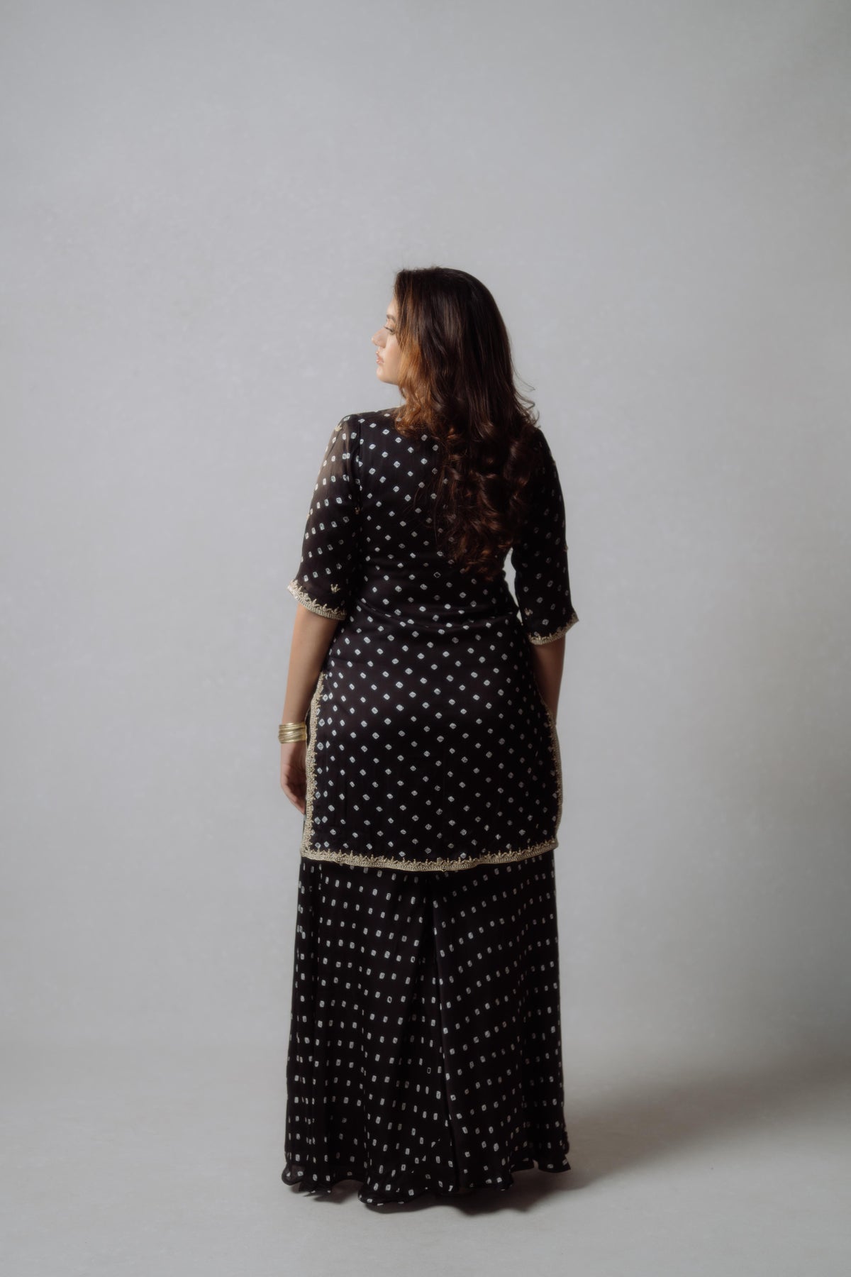 Bandhani Short Top & Palazzo