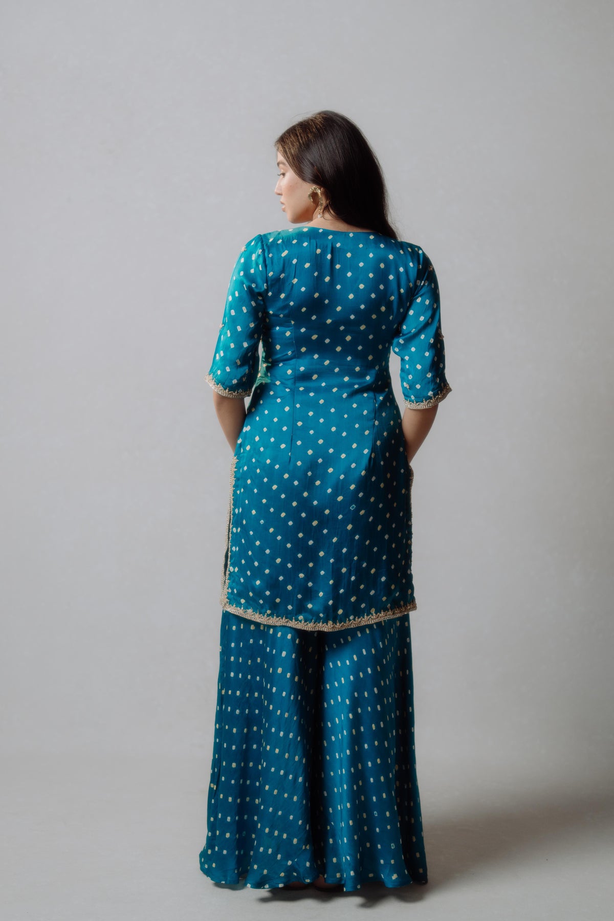 Bandhani Short Top & Palazzo