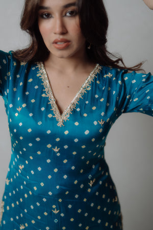 Bandhani Short Top & Palazzo