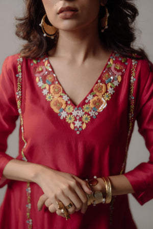Rani Chanderi Suit