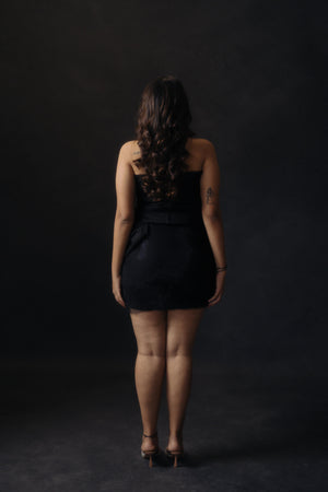 Black Top And Skirt