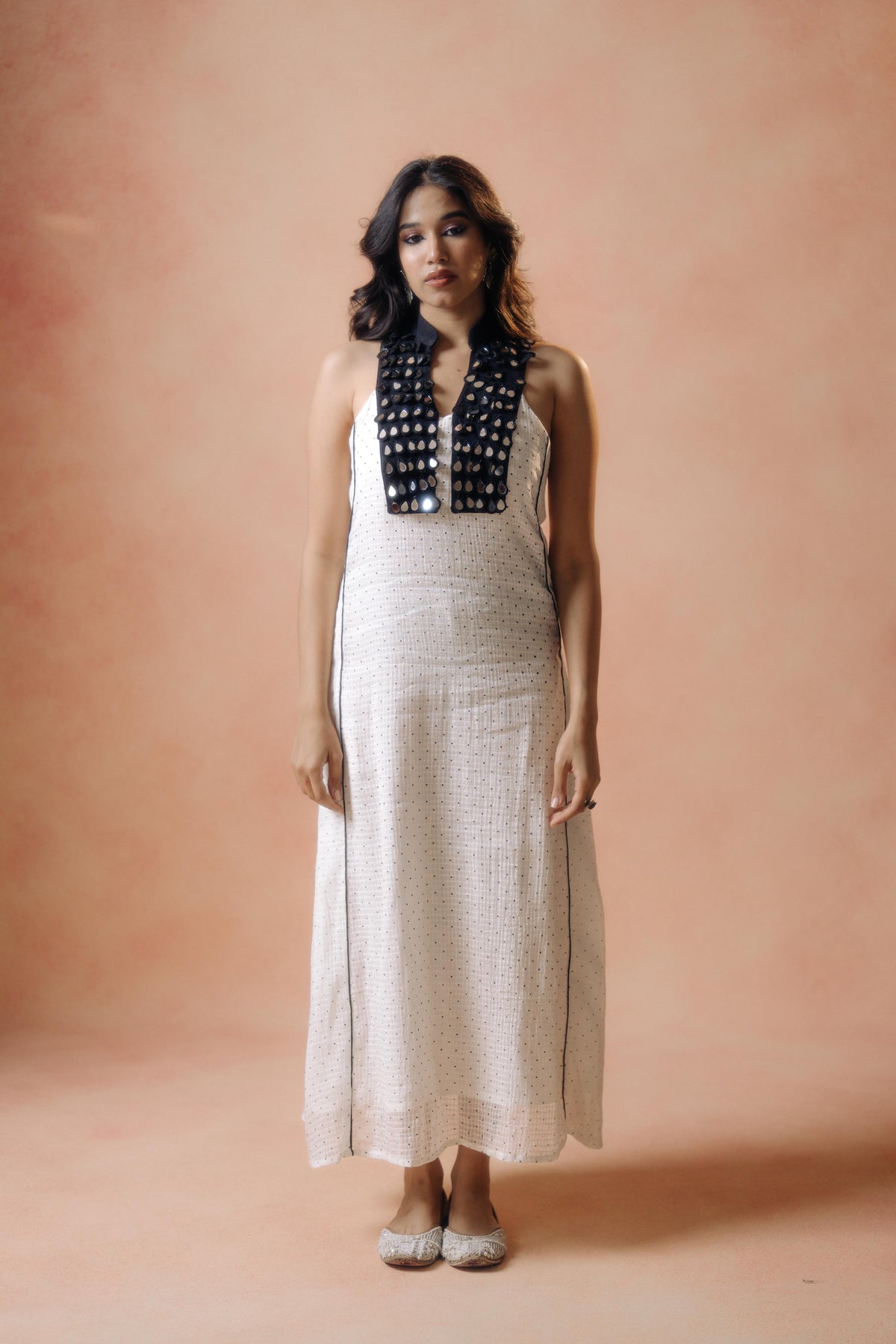White Polka Dot Dress