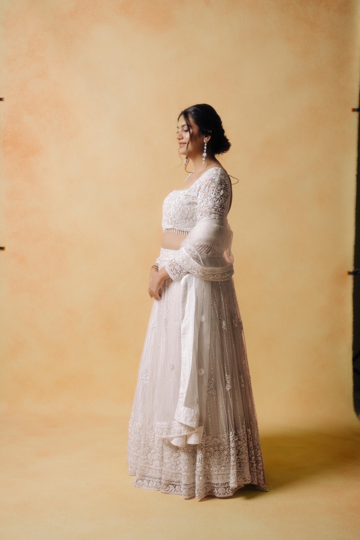 White Lehenga Set