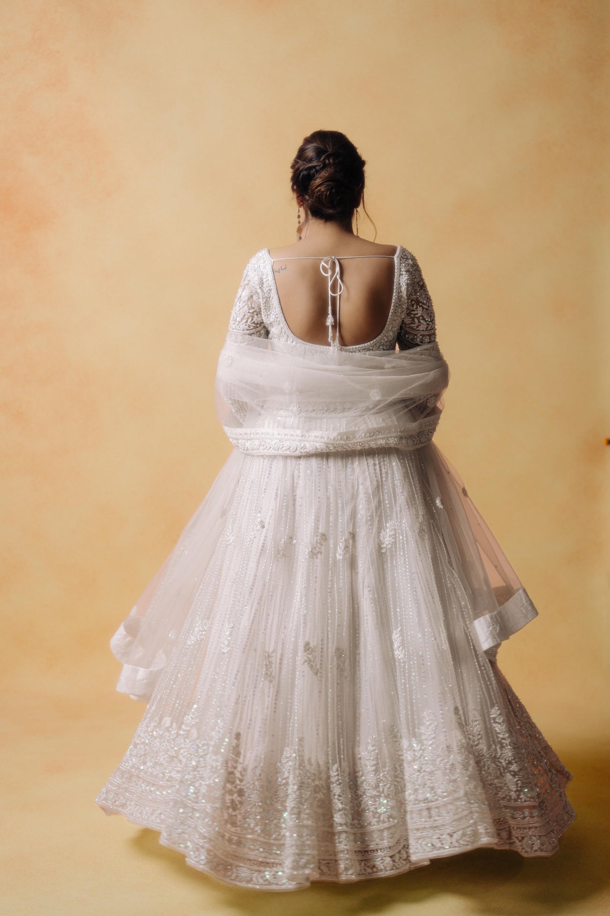 White Lehenga Set