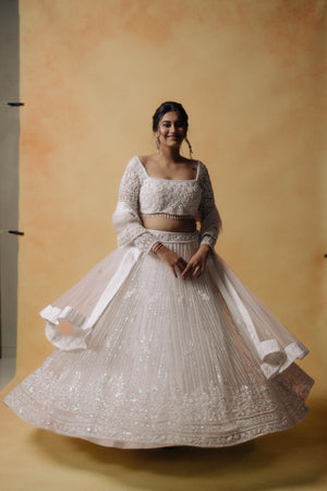 White Lehenga Set
