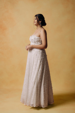 Pearl Work Gown
