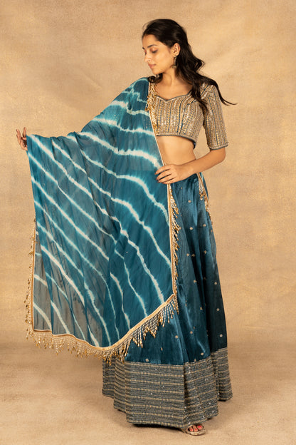 Gazi Silk Lehenga Set