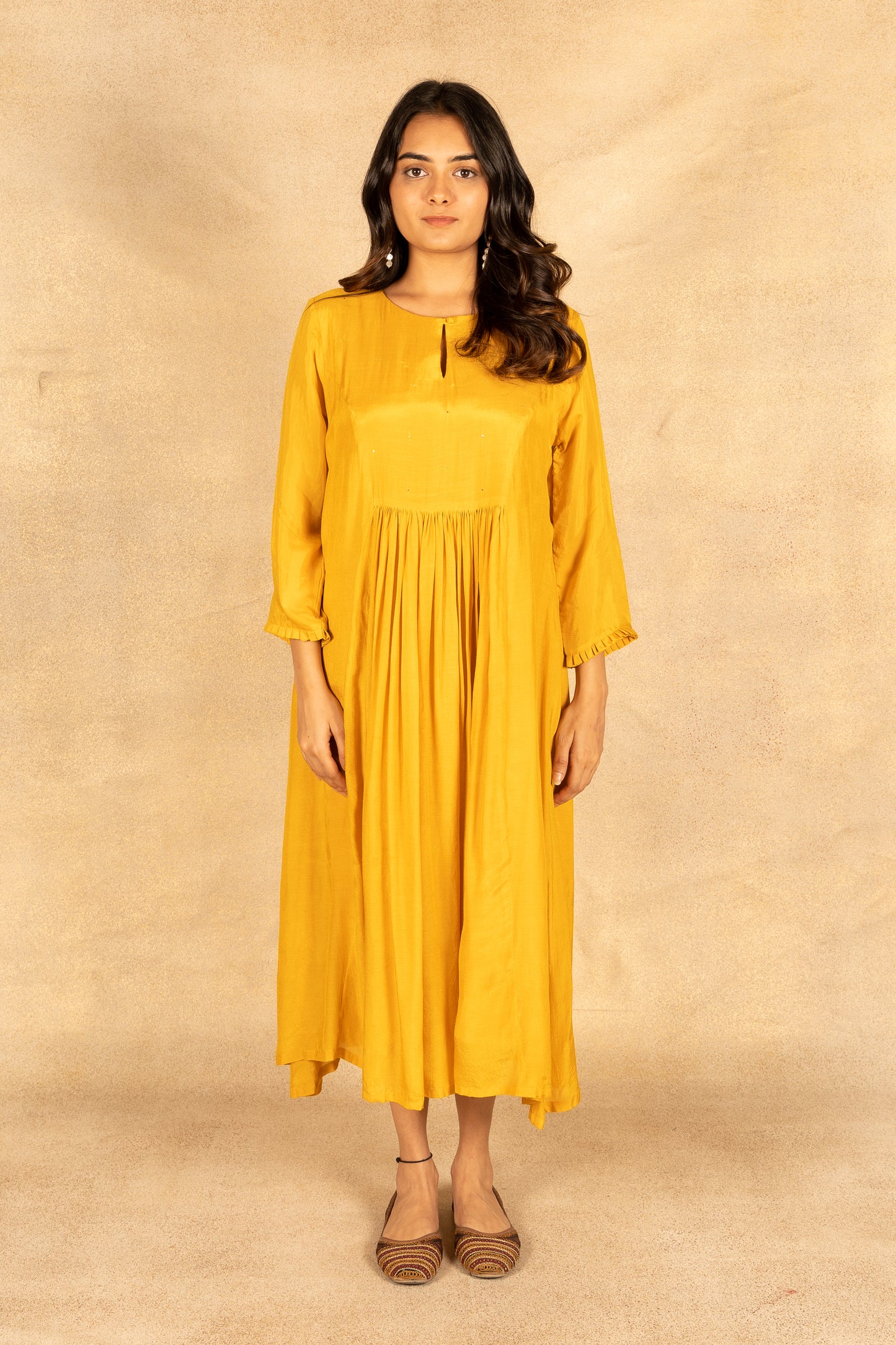 Mustard badla work suit