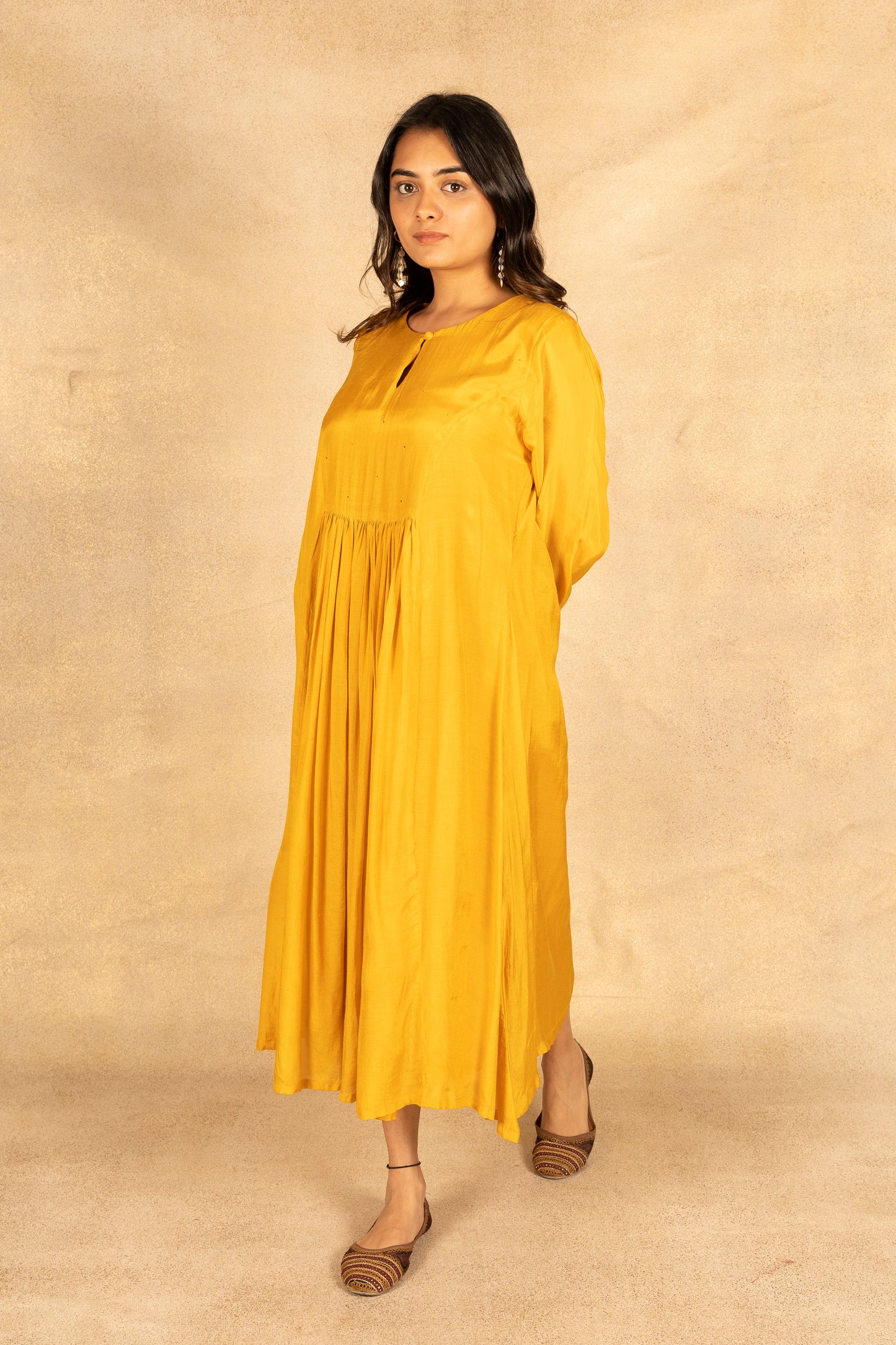 Mustard badla work suit