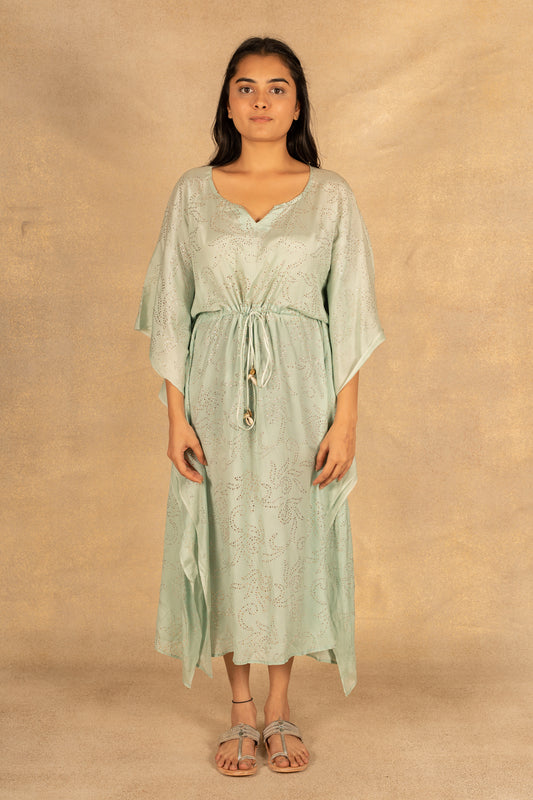 Mint green kaftan