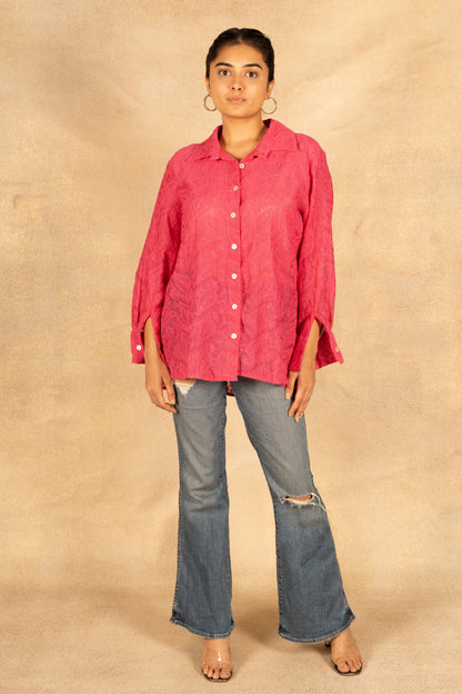 Pink Lakhnavi Shirt