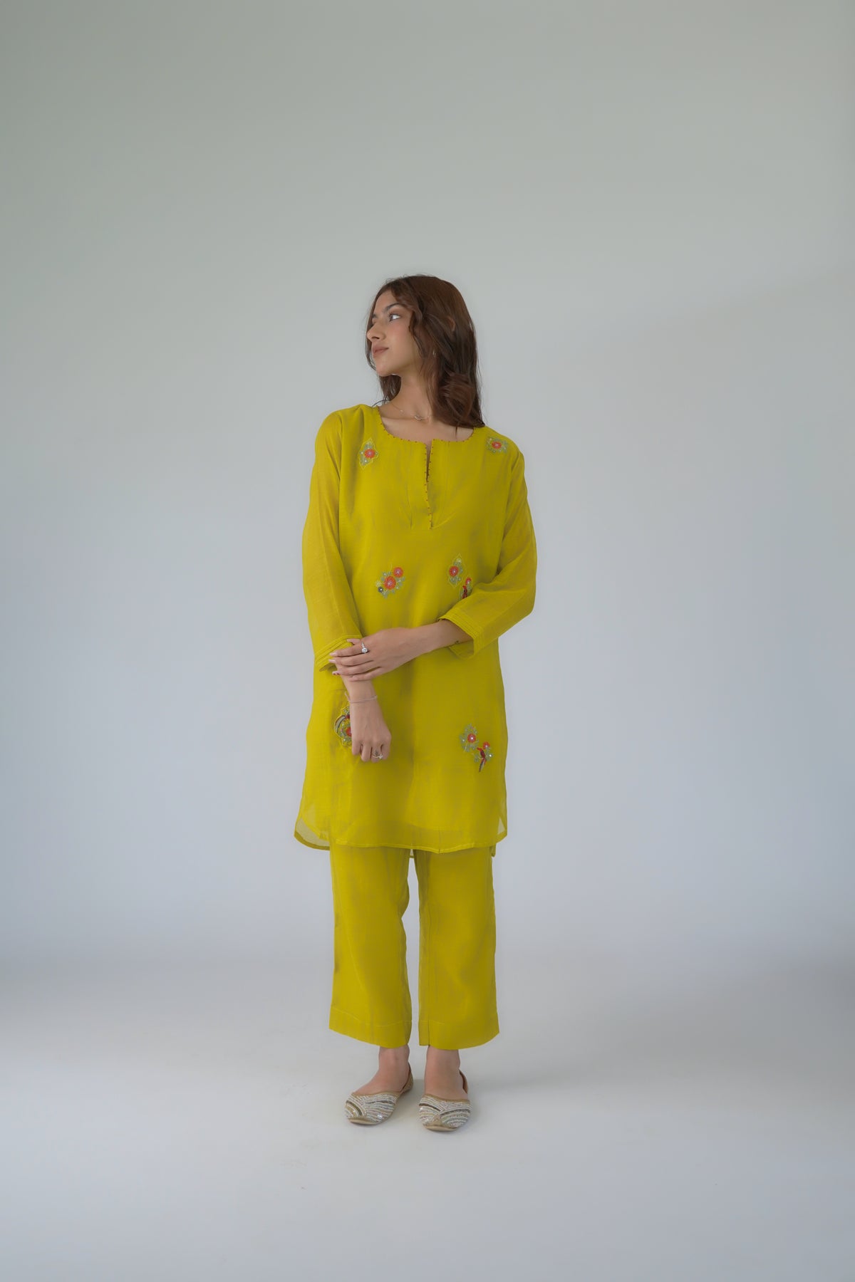 Hand embroidered co-ord