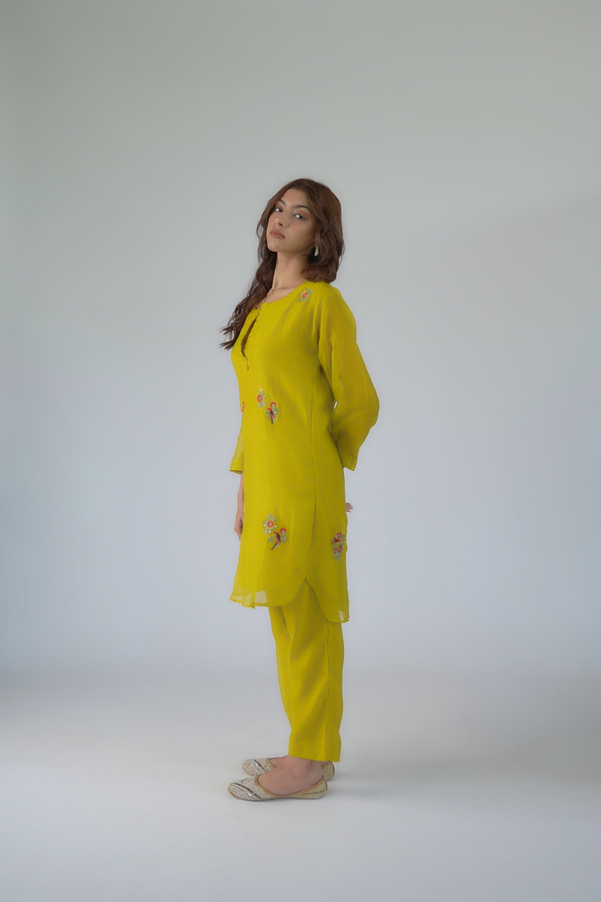Hand embroidered co-ord