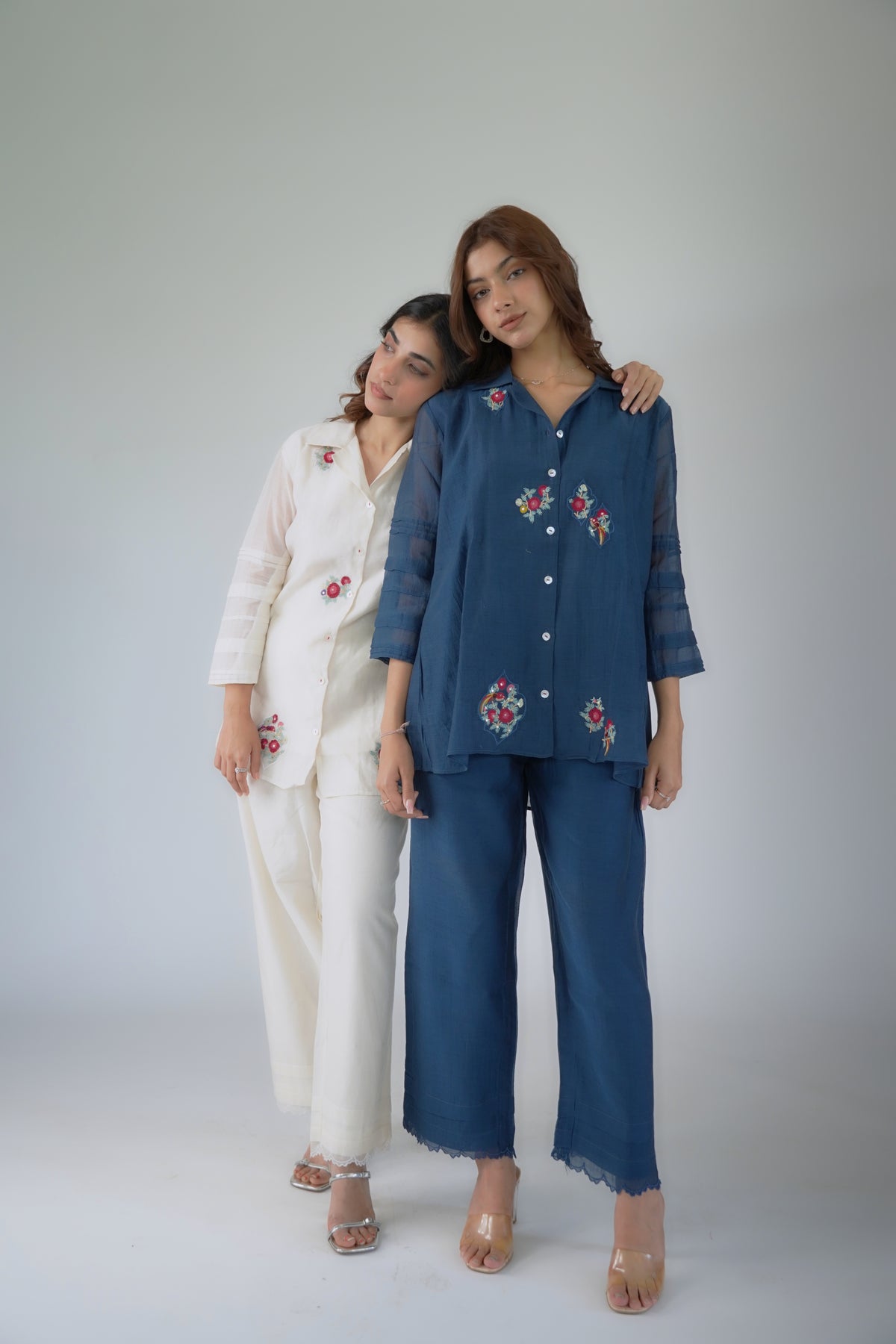Hand embroidered co-ord