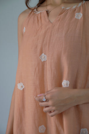 Floral embroidery suit