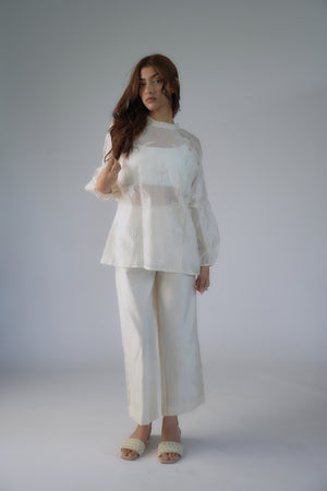 Off-white bird embroidery co-ord