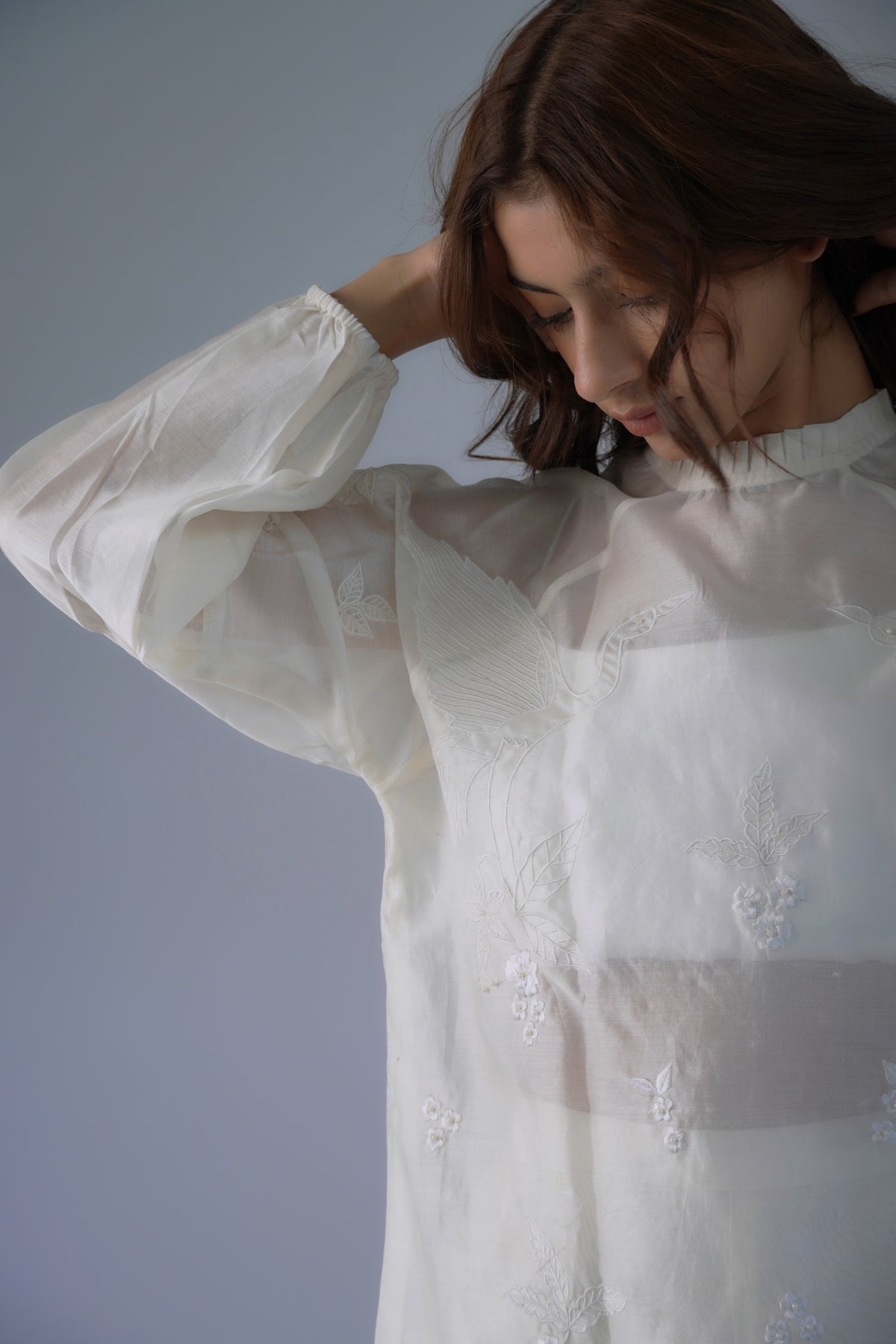 Off-white bird embroidery co-ord