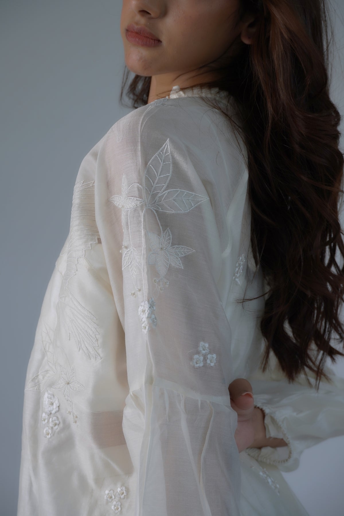 Off-white bird embroidery co-ord