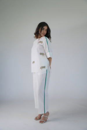 White cheetah co-ord