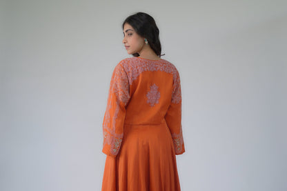 Orange Anarkali