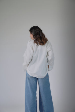 Denim sequins shirt