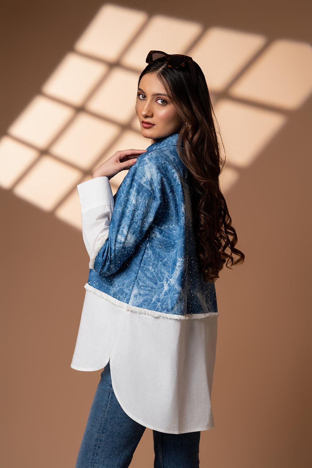 Tie- Dye Denim Shirt